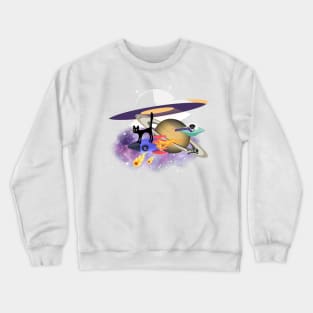 Space Cat Crewneck Sweatshirt